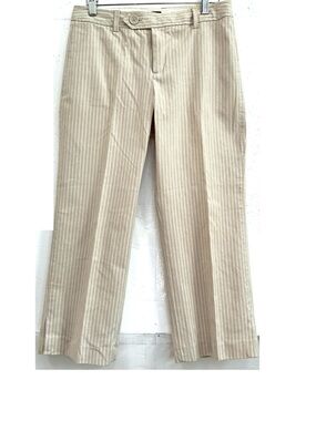 Gap Beige Pinstripe Dress Pants
